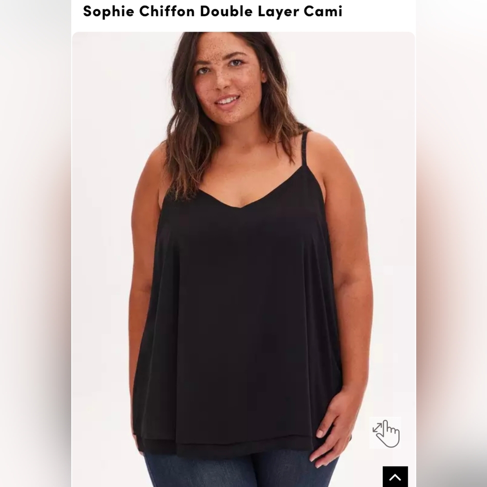 Torrid Sophisticated Black Sleeveless Top